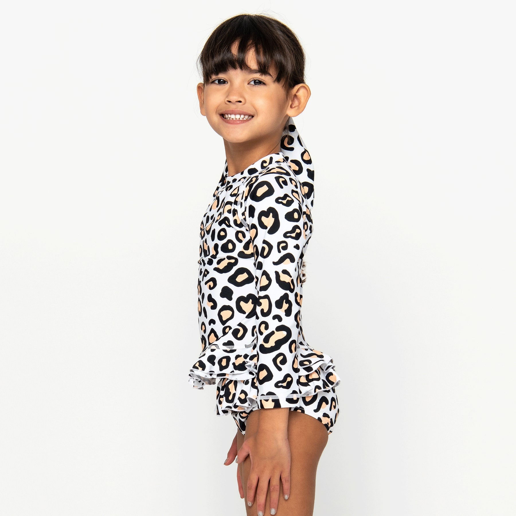 Mini Annie Rashie Set - Safari Leopard