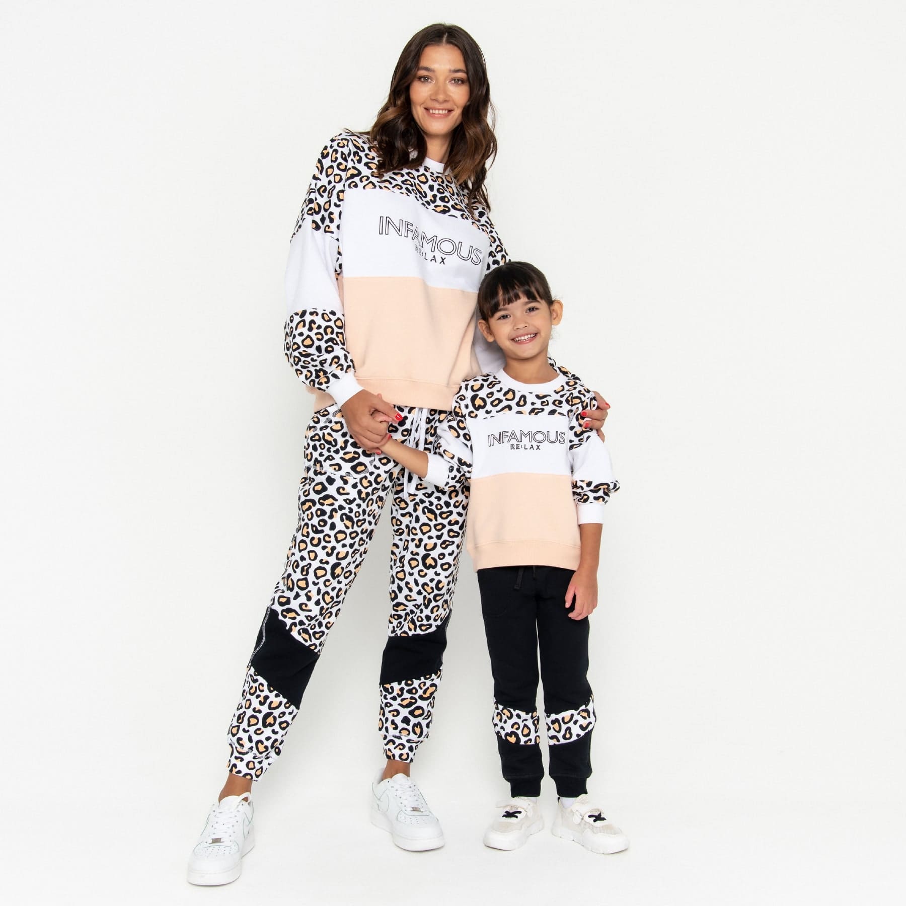 Track Pant Spliced Final Sale - Safari Leopard