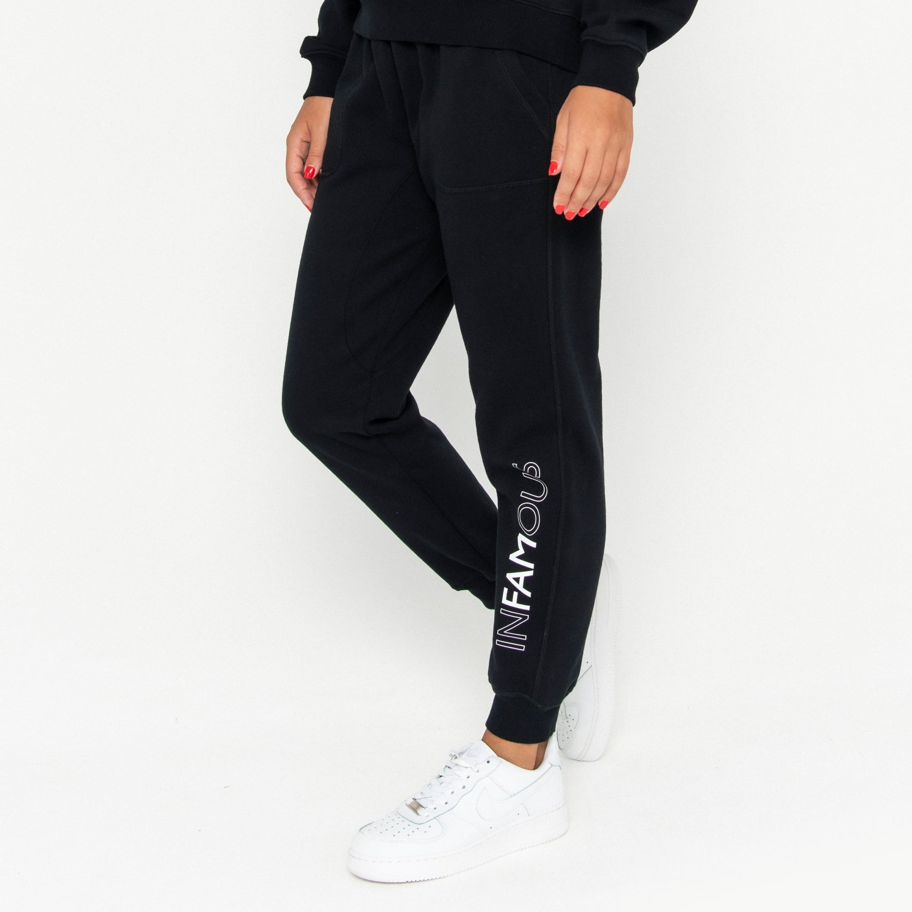 Track Pant Logo Final Sale - Black