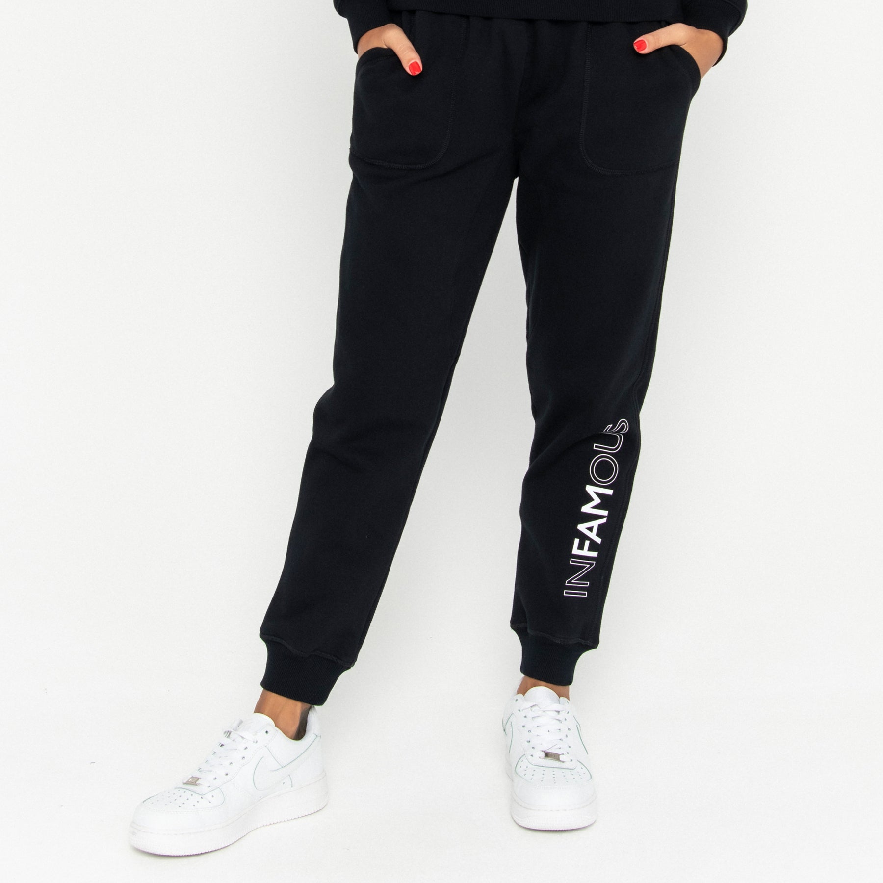 Track Pant Logo Final Sale - Black