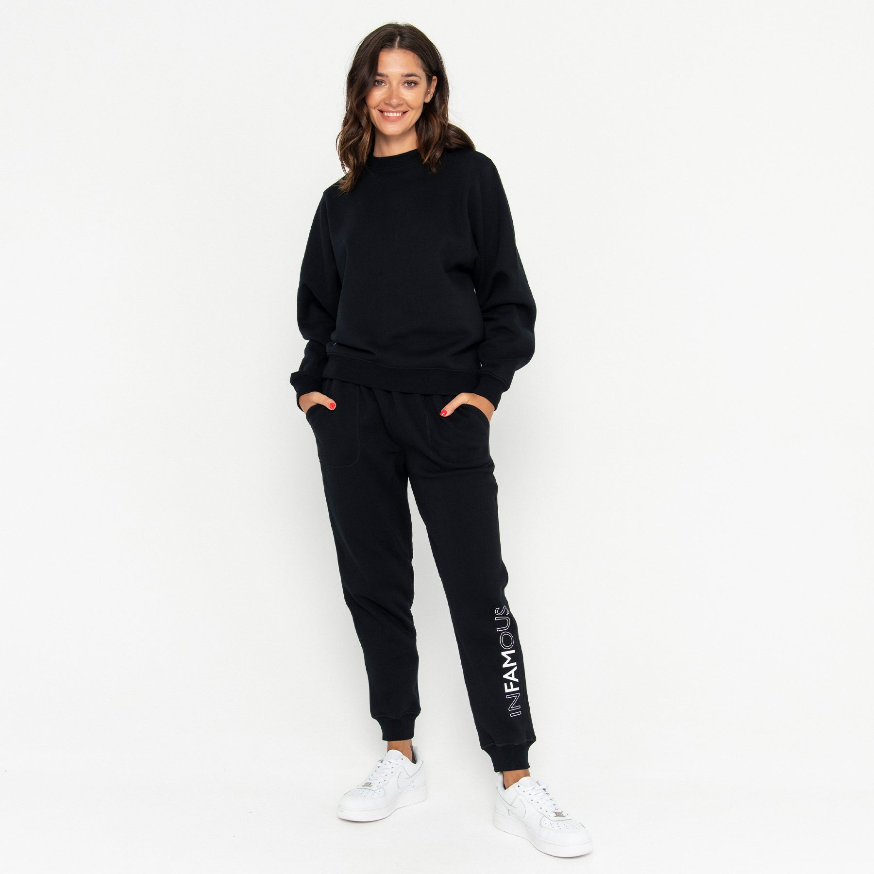 Squared Up Sweatshirt Final Sale - Black