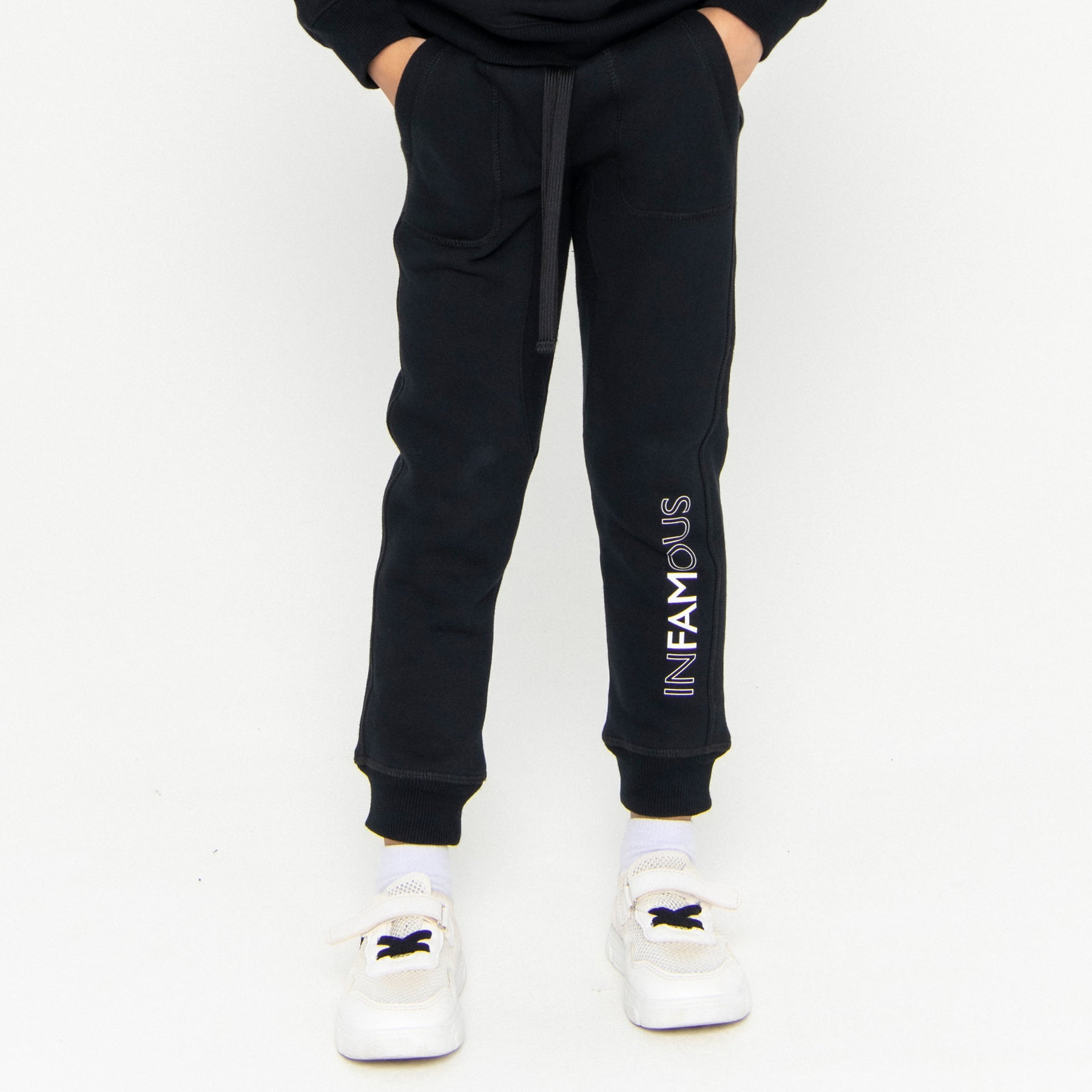 Mini Track Pant Logo Final Sale - Black