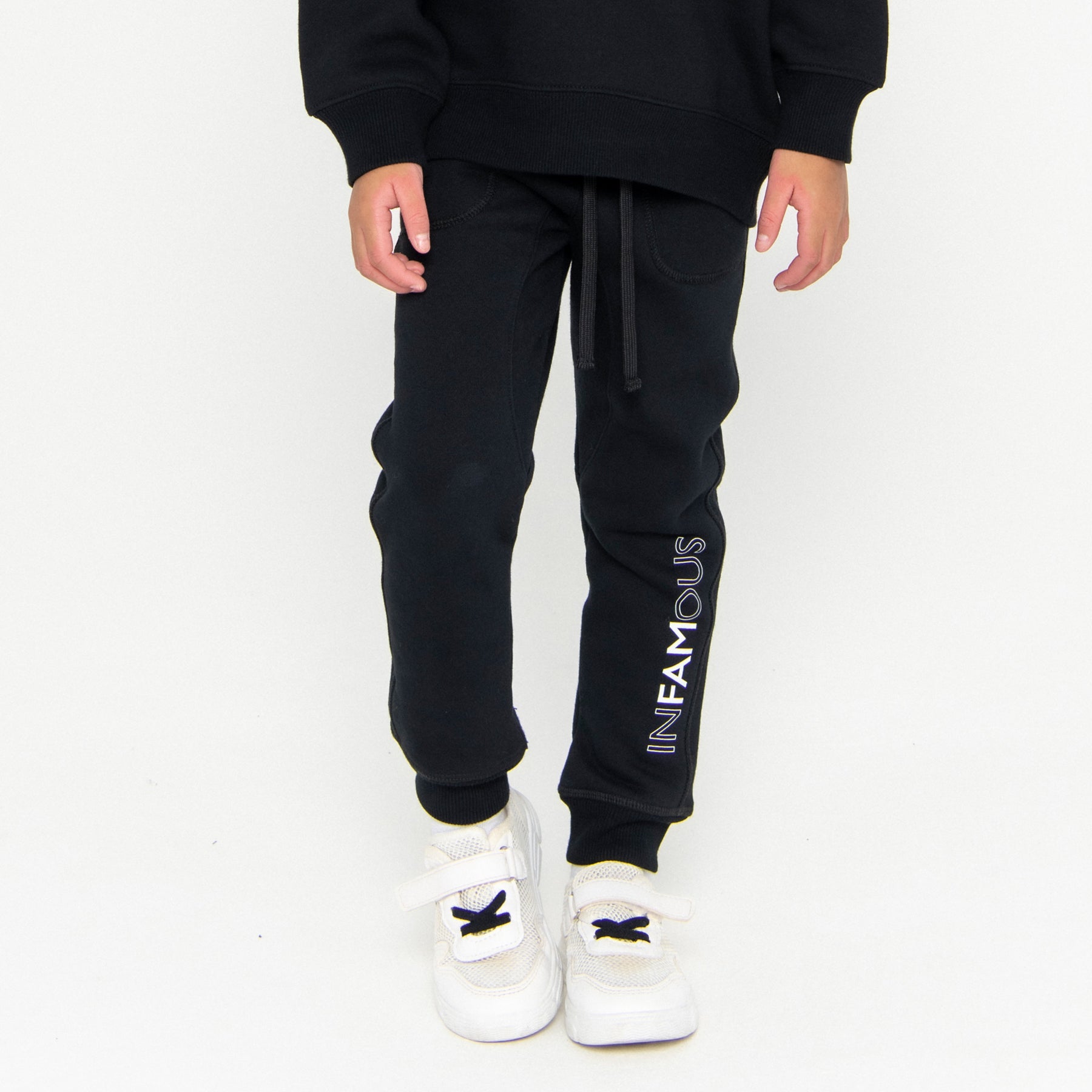 Mini Track Pant Logo Final Sale - Black