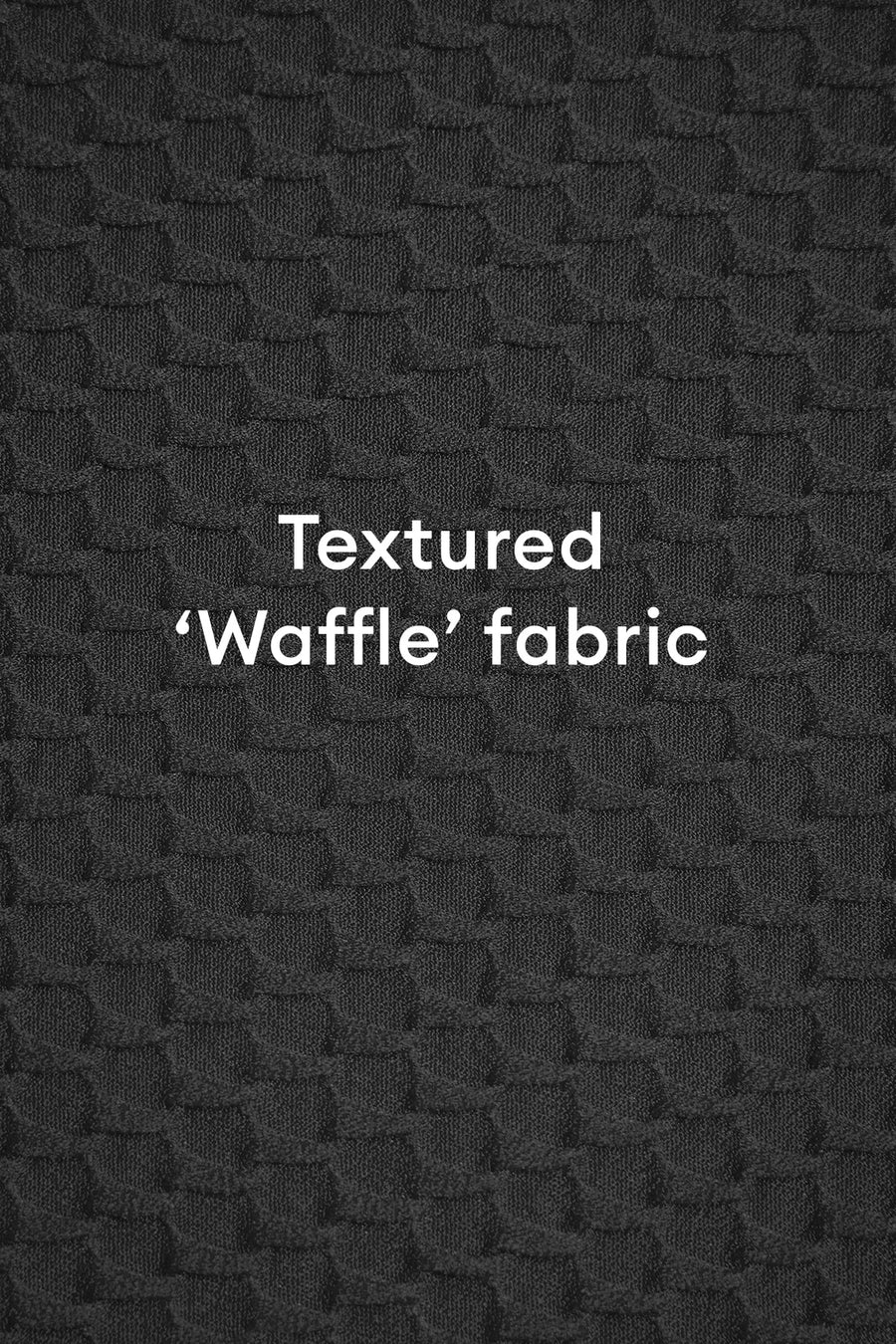 Mia String Top - Black Waffle