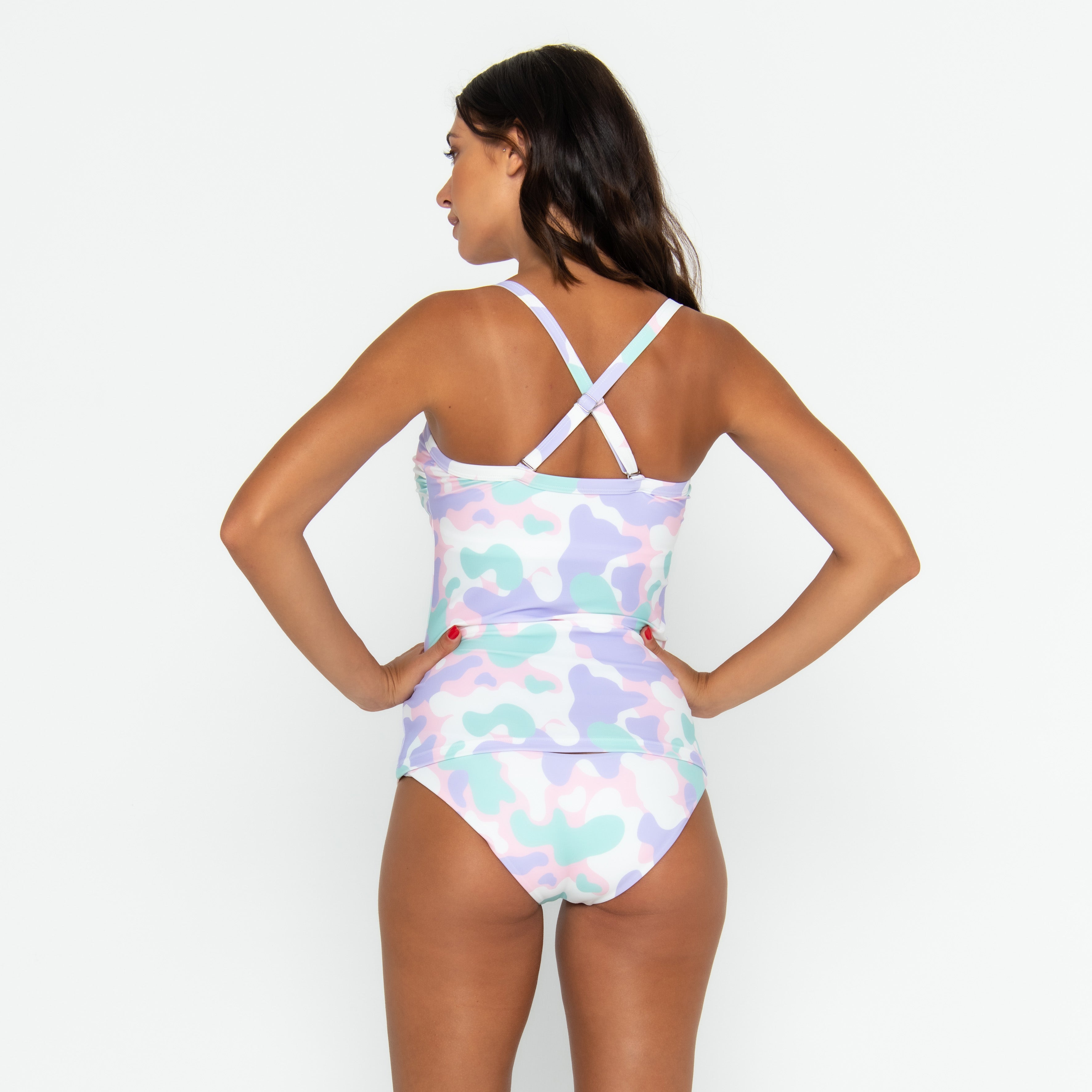 Giselle Tankini Top FINAL SALE - Pastel Camo