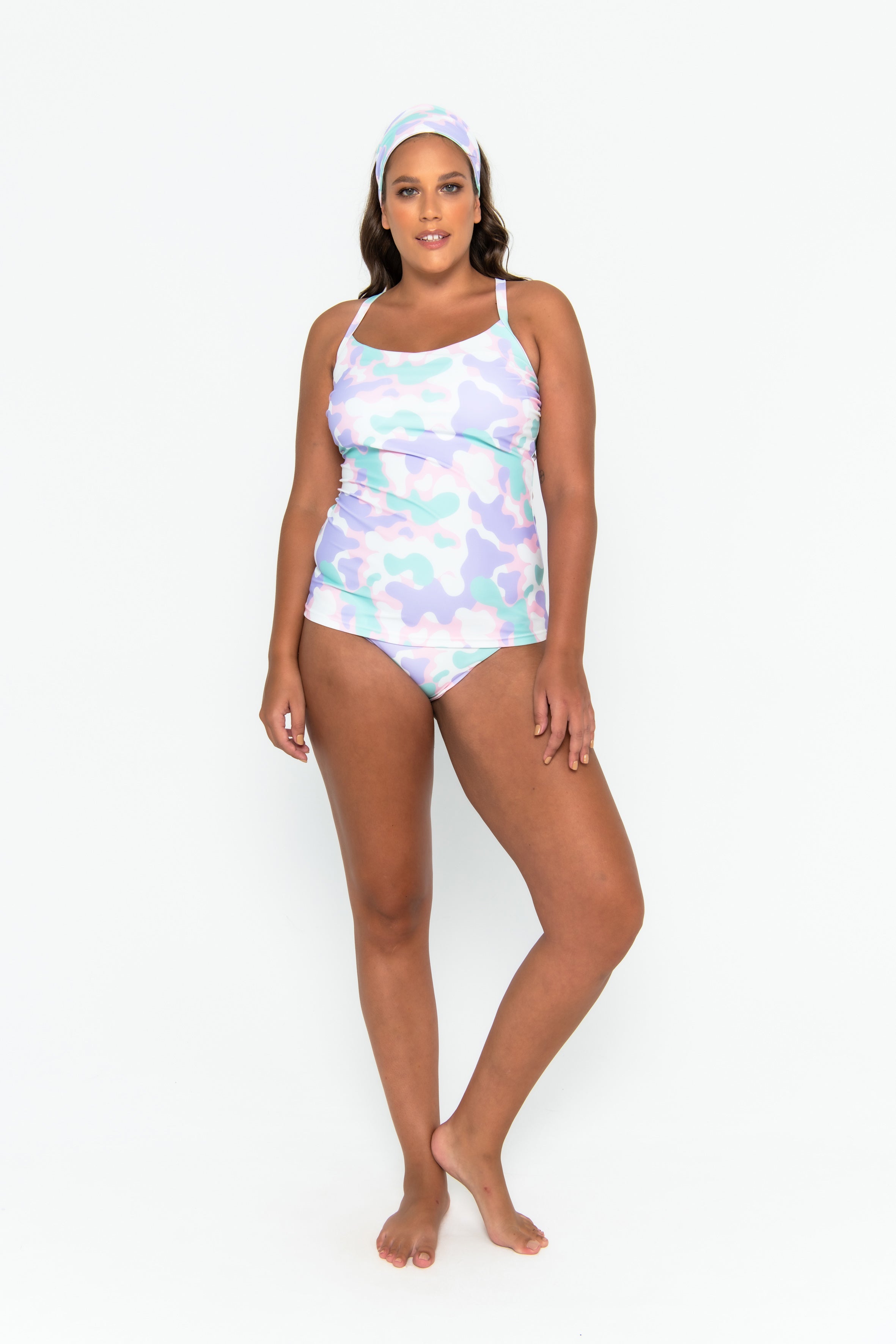 Giselle Tankini Top FINAL SALE - Pastel Camo