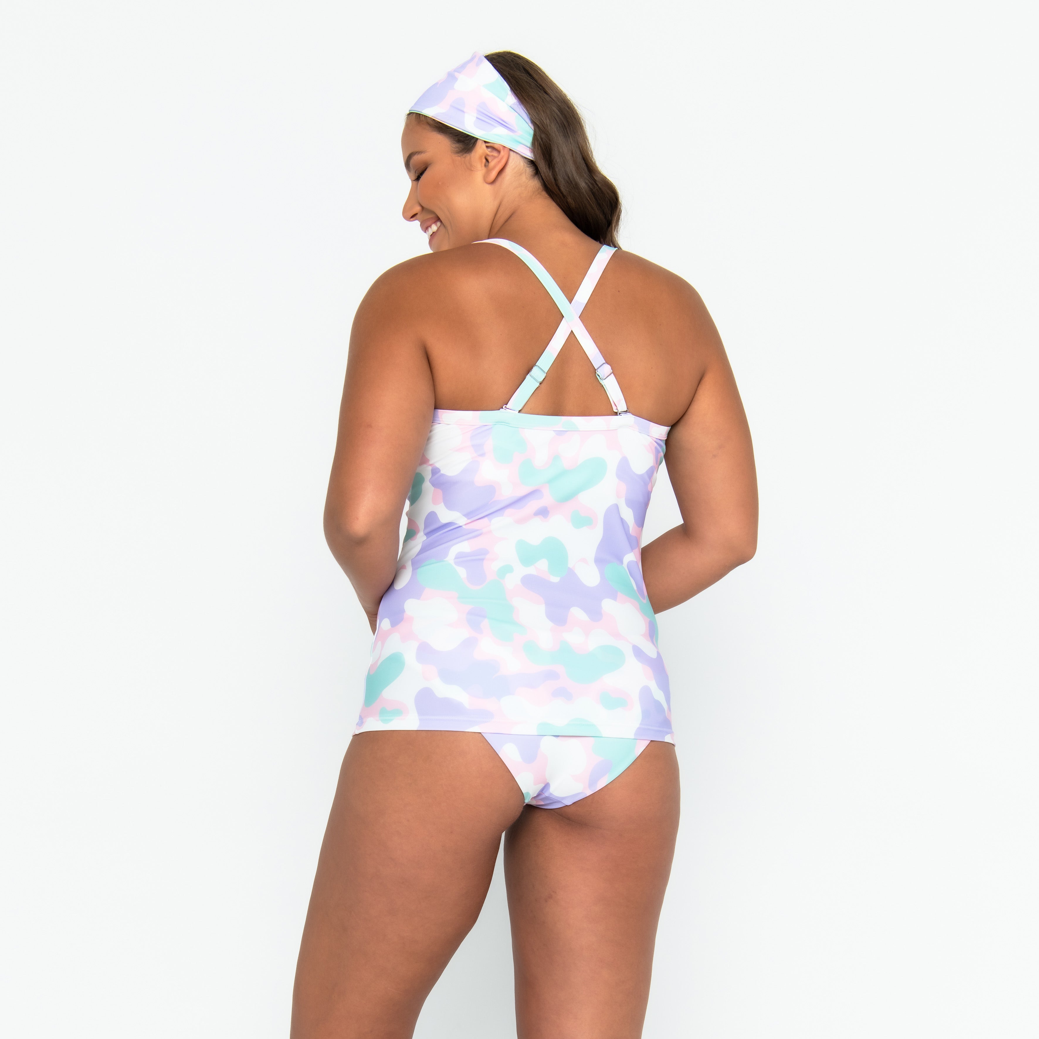 Giselle Tankini Top FINAL SALE - Pastel Camo