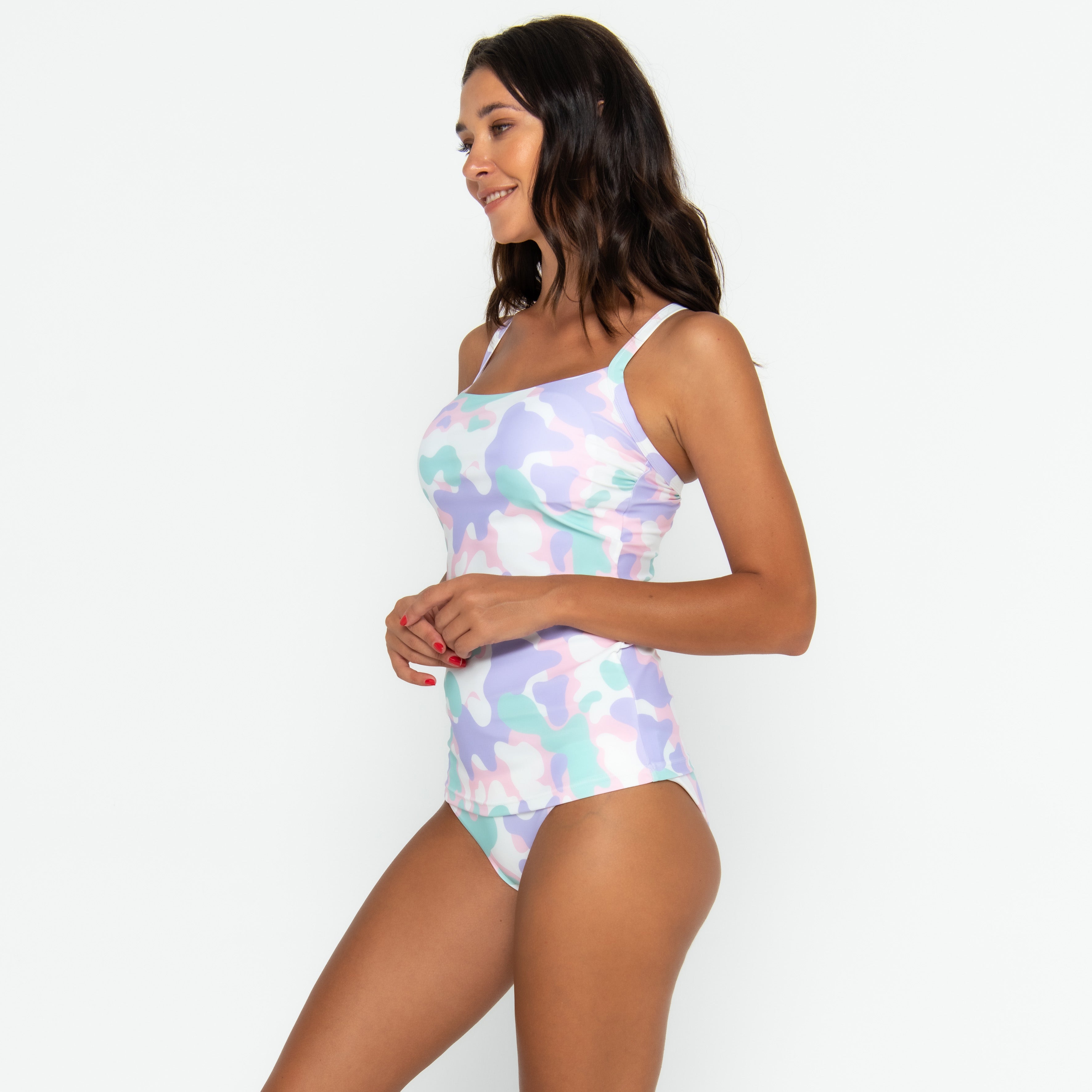 Giselle Tankini Top FINAL SALE - Pastel Camo