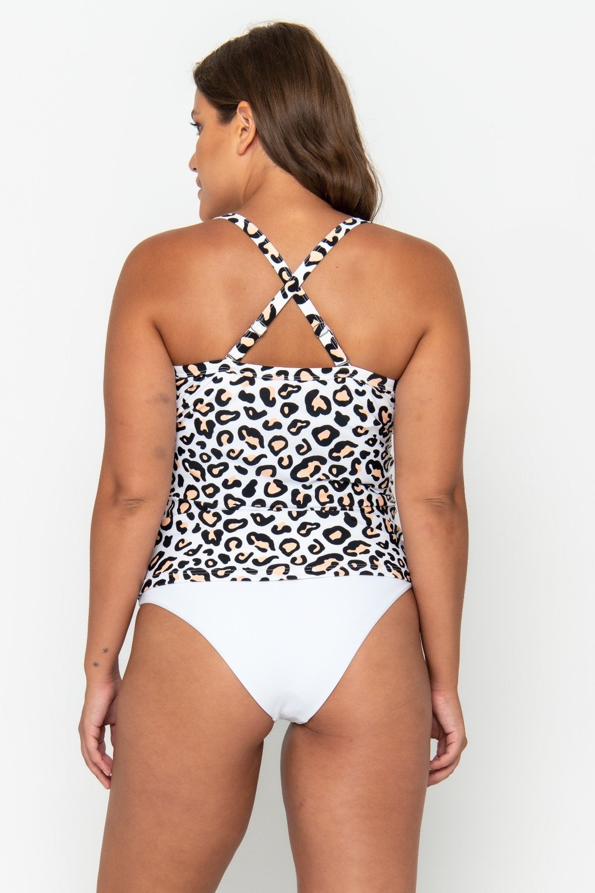 Infamous Swim Giselle Taniki Top in Safari Leopard