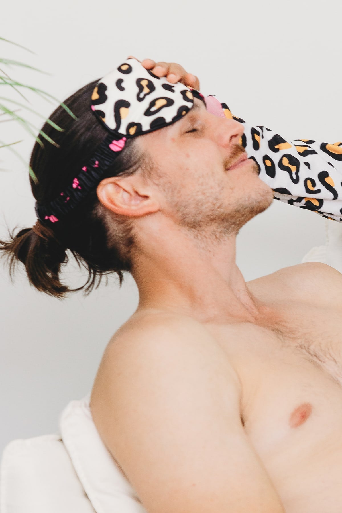 Tarryn Silk Eye Mask -Reversible Leopard