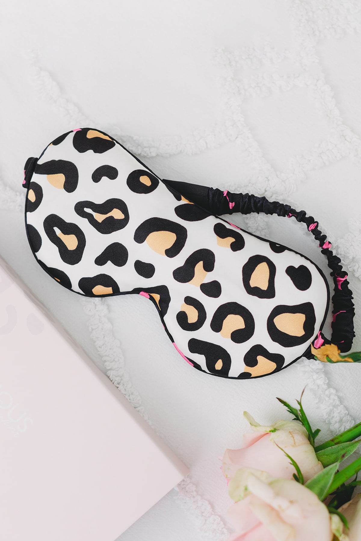 Tarryn Silk Eye Mask -Reversible Leopard