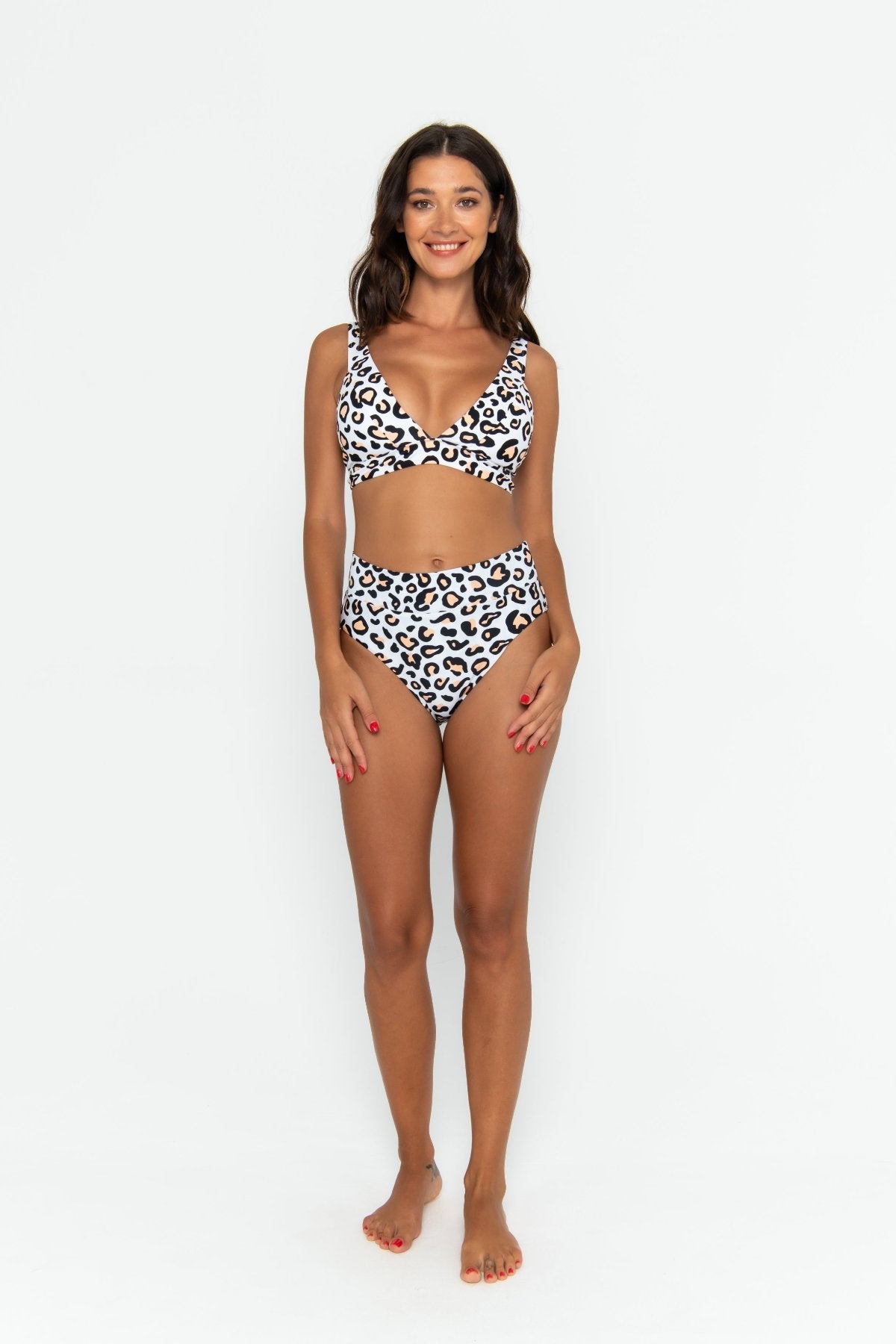 Infamous Swim Lola Bikini Top in Safari Leopard