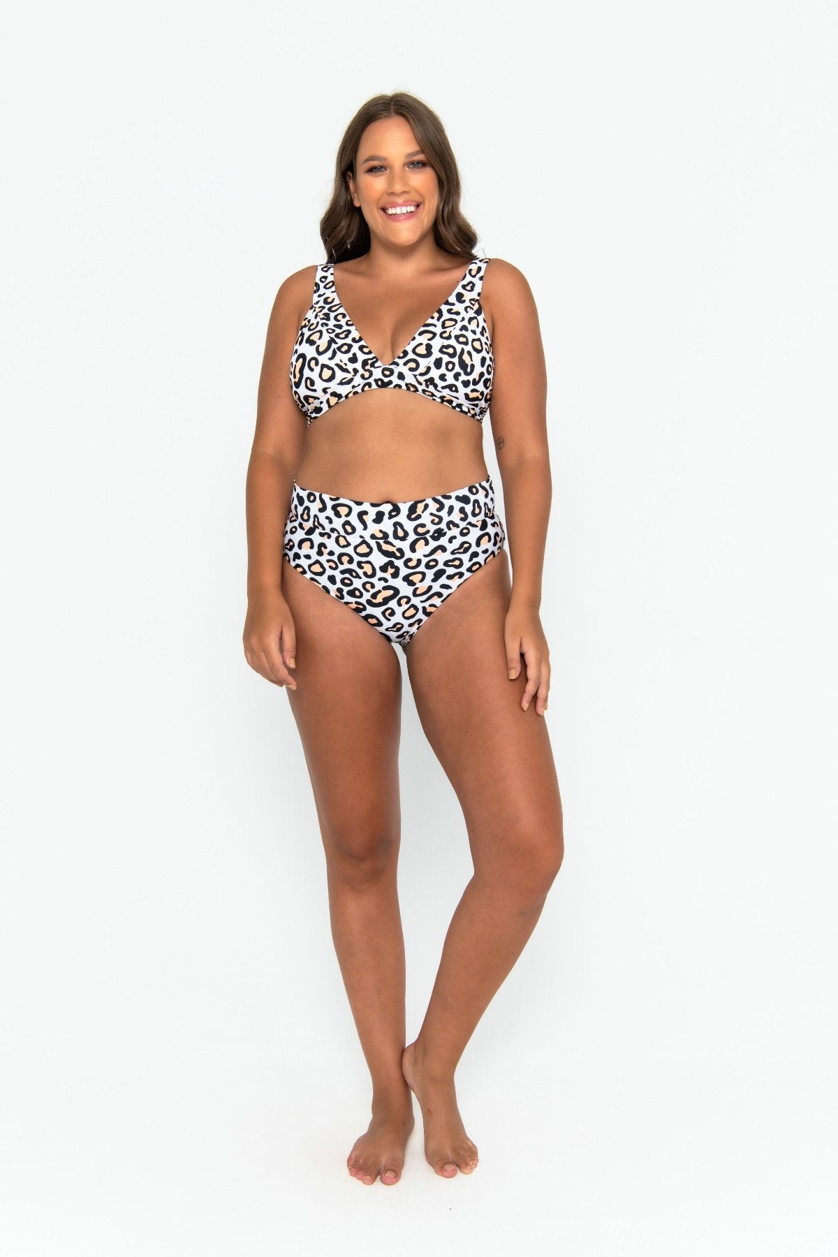 Infamous Swim Lola Bikini Top in Safari Leopard