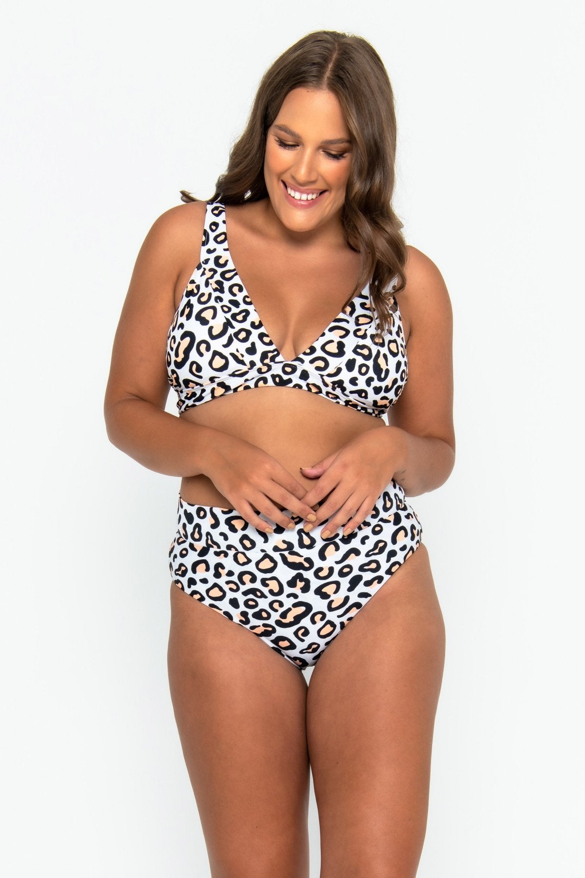 Infamous Swim Lola Bikini Top in Safari Leopard