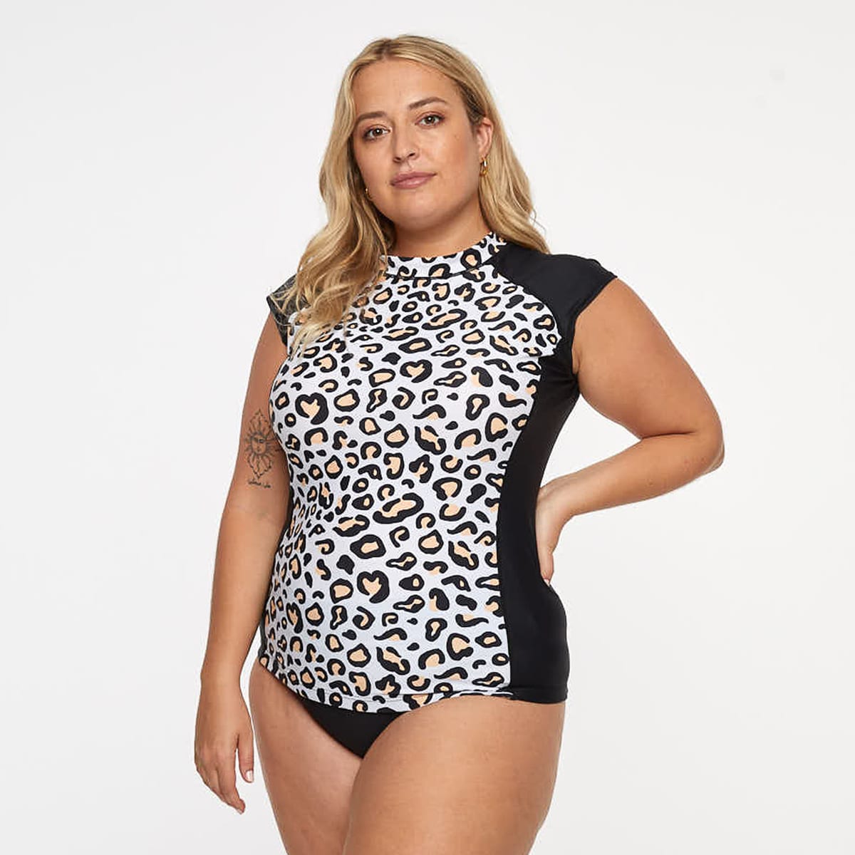 Zoe Rashie Top Final Sale - Safari Leopard