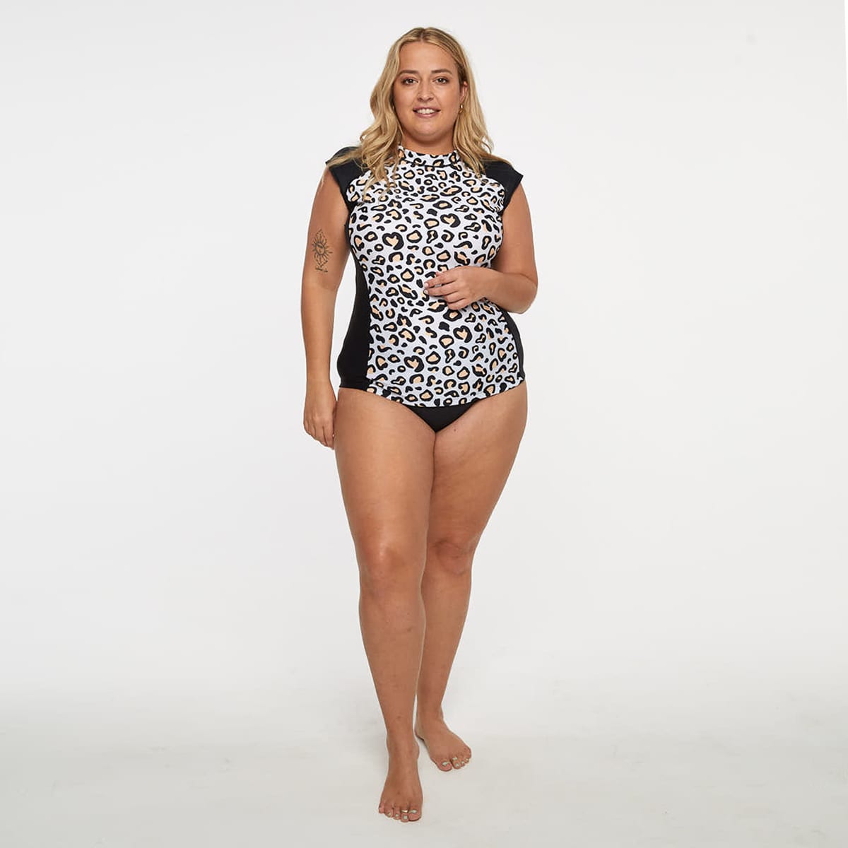 Zoe Rashie Top Final Sale - Safari Leopard