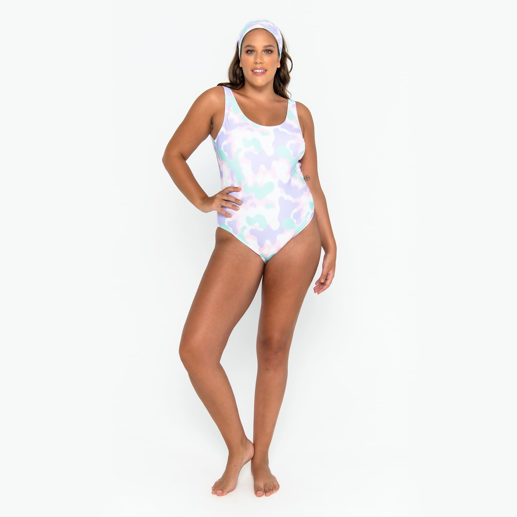 Candice One Piece Final Sale - Pastel Camo