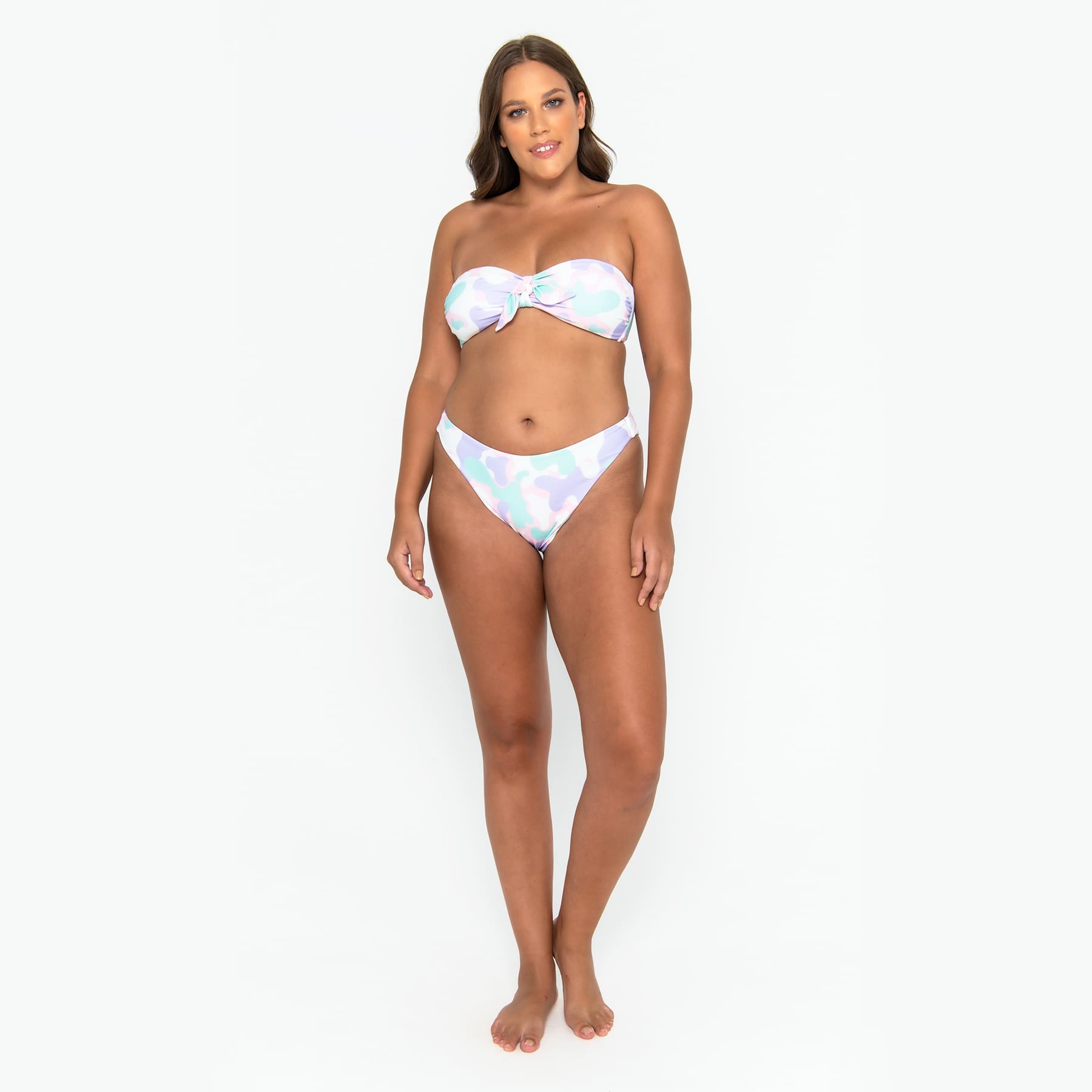 Carrie Bandeau Top FINAL SALE - Pastel Camo