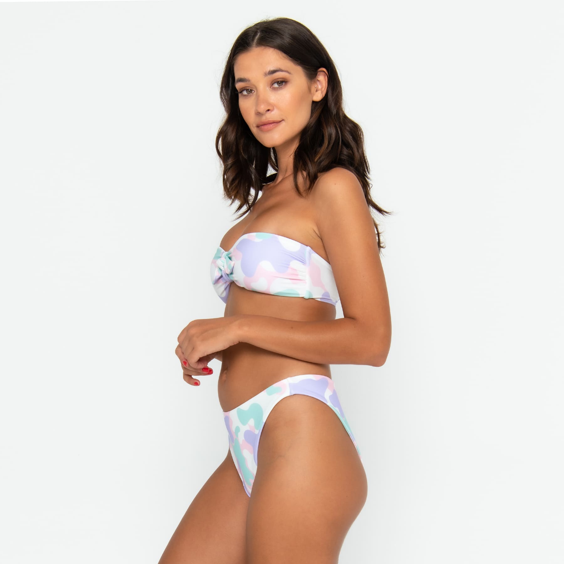 Carrie Bandeau Top FINAL SALE - Pastel Camo