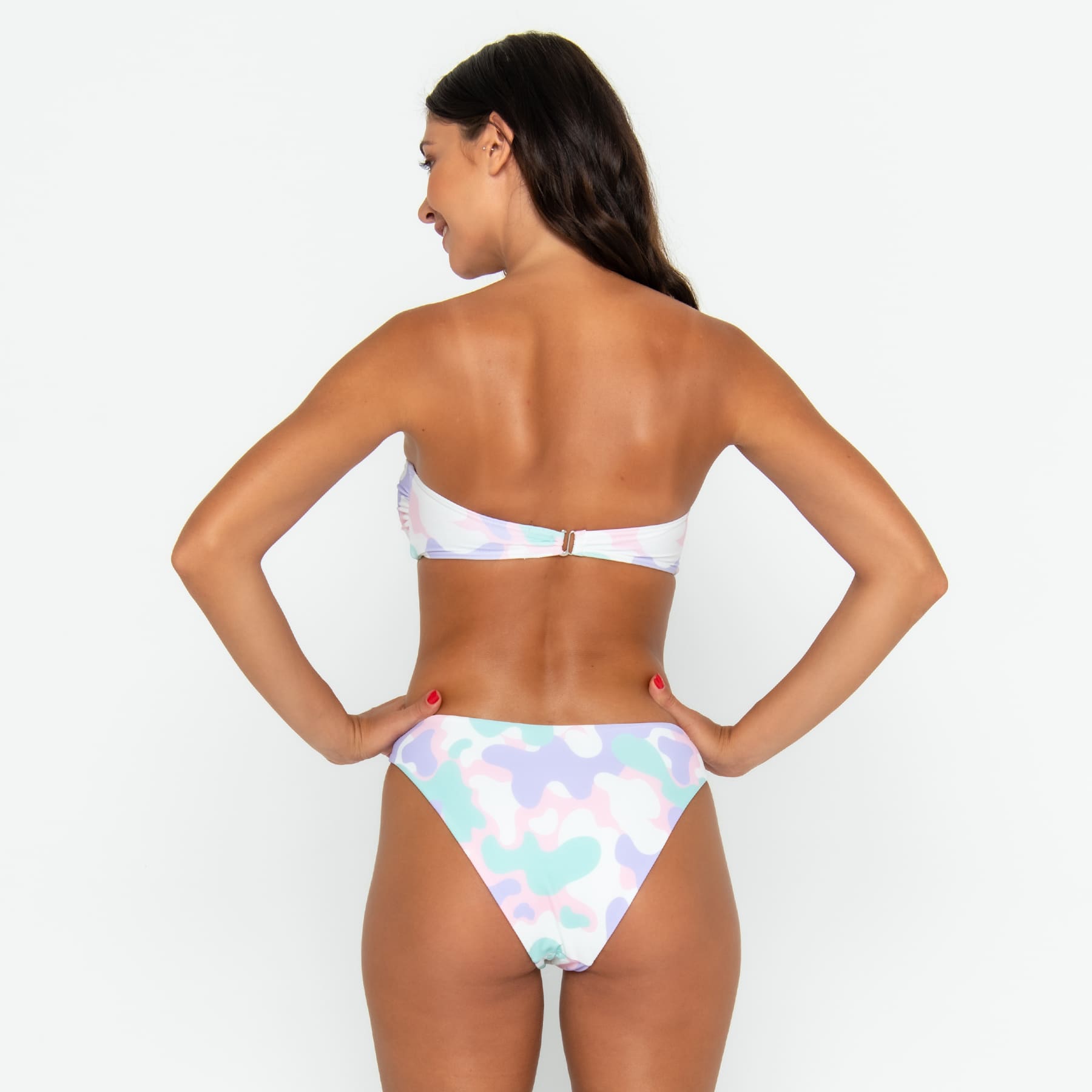 Carrie Bandeau Top FINAL SALE - Pastel Camo