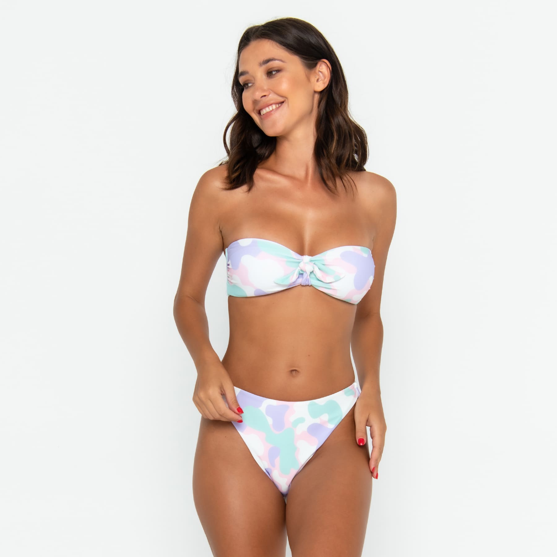 Carrie Bandeau Top FINAL SALE - Pastel Camo