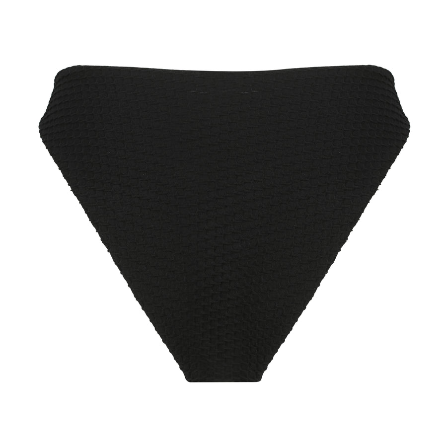 Grace Bikini Bottom - Black Waffle