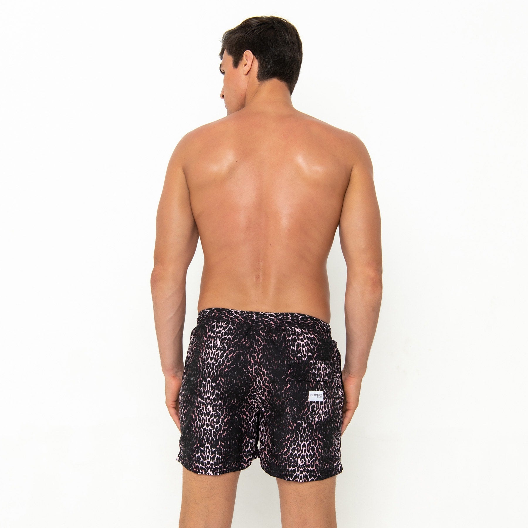 Hank Board Shorts Final Sale - Kitty Leopard