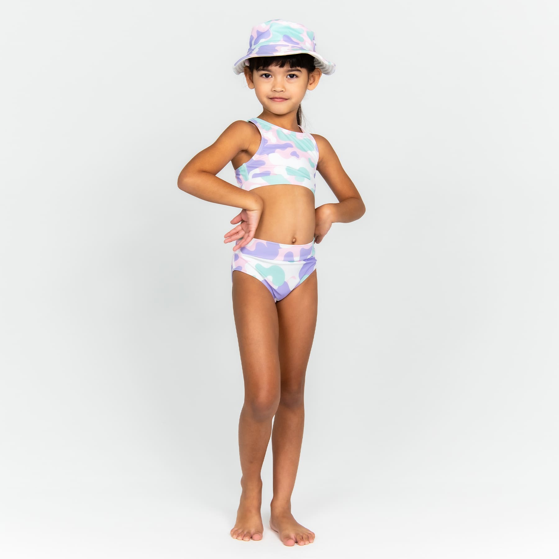 Mini Gia Bikini Set Final Sale - Pastel Camo