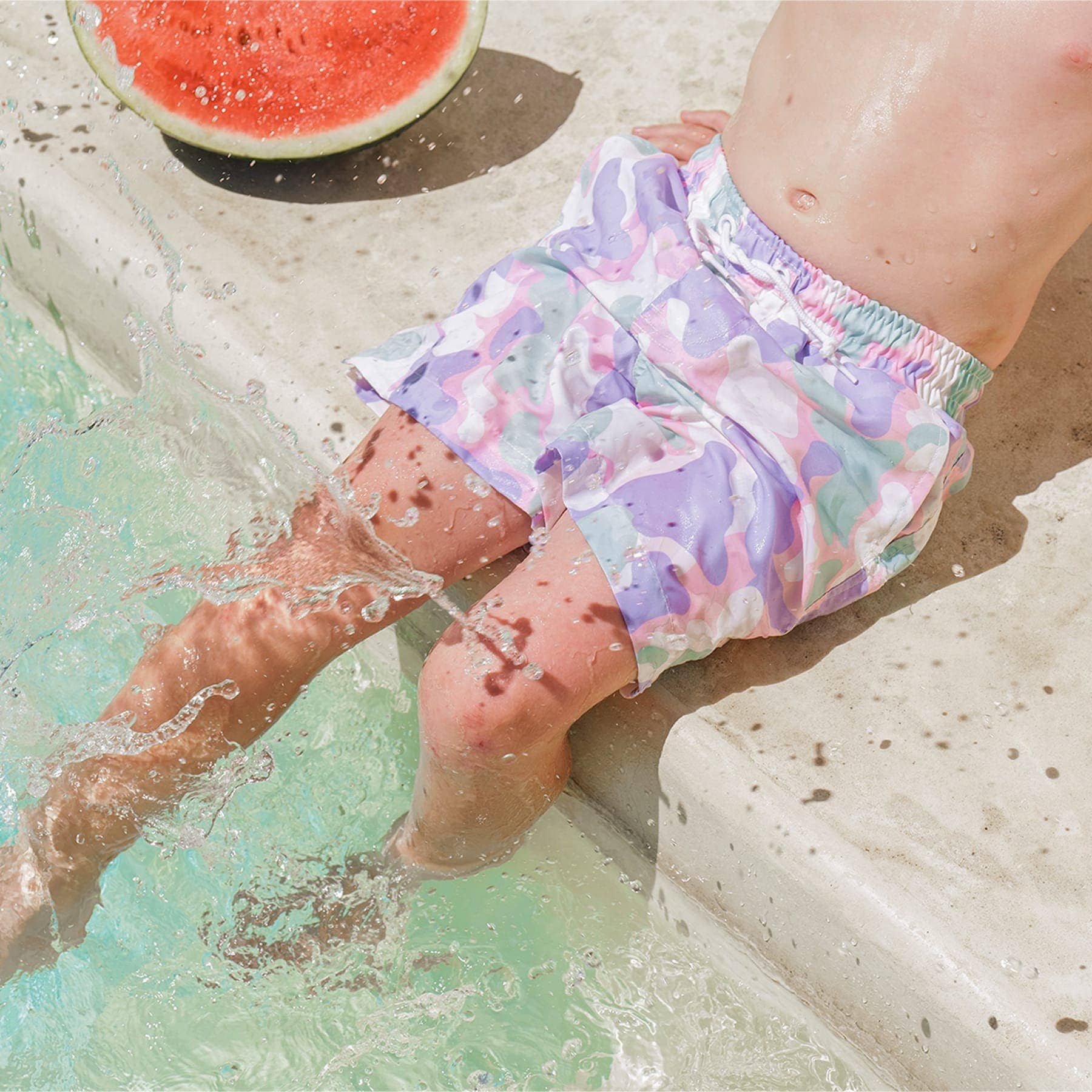 Mini Hank Board Shorts Final Sale - Pastel Camo